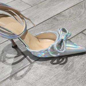 Mach & Mach Double Bow Pointed Toe Pump Women